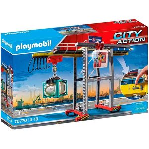 Playmobil 70770 Grua con Contenedores