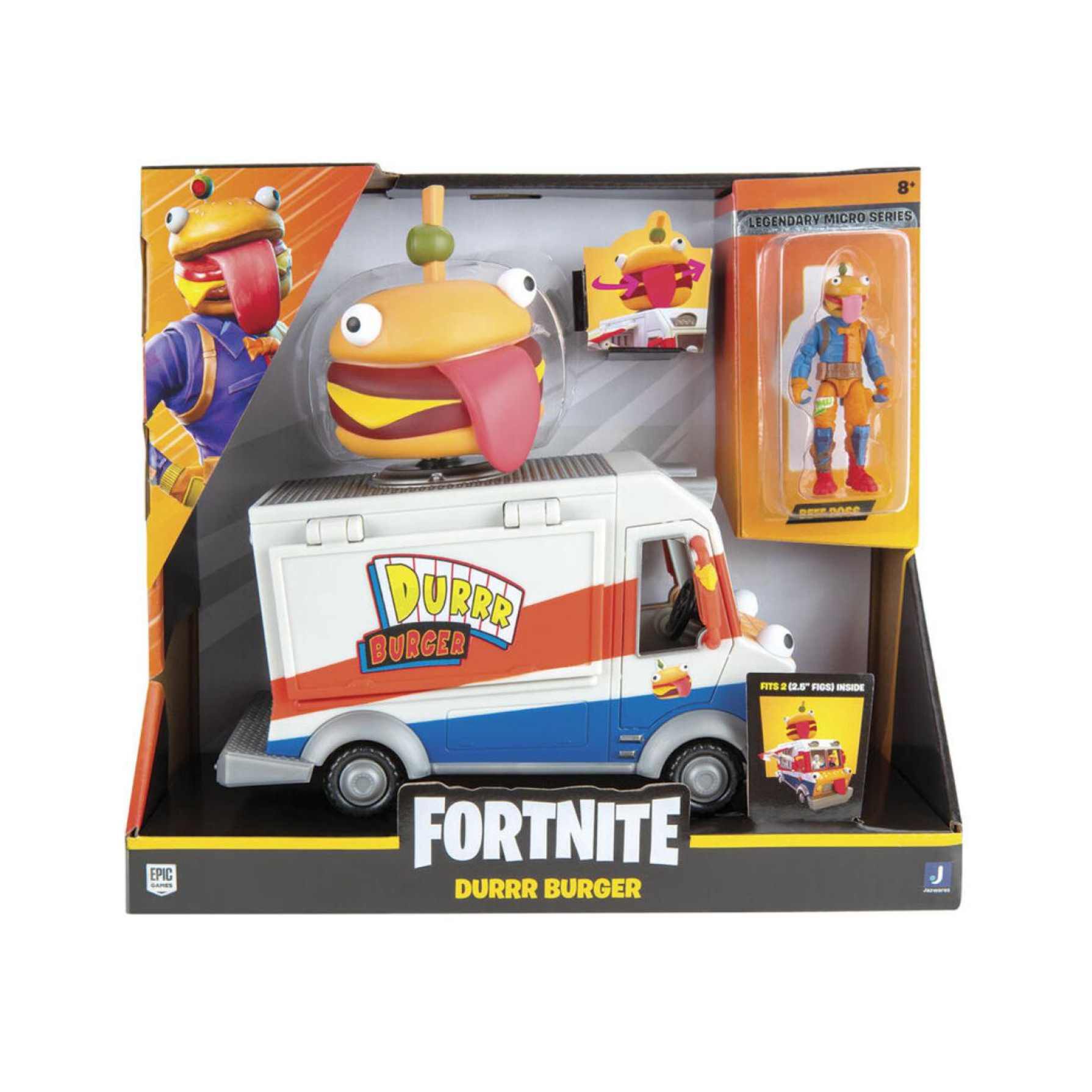 Fortnite Micro Vehículo Durr Burger Food Truck con Figura - Imagen 2